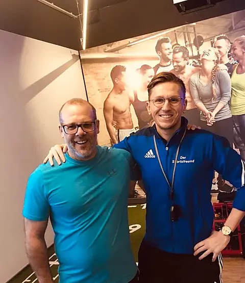 Marco Zander mit Pascal Stempfle im Studio